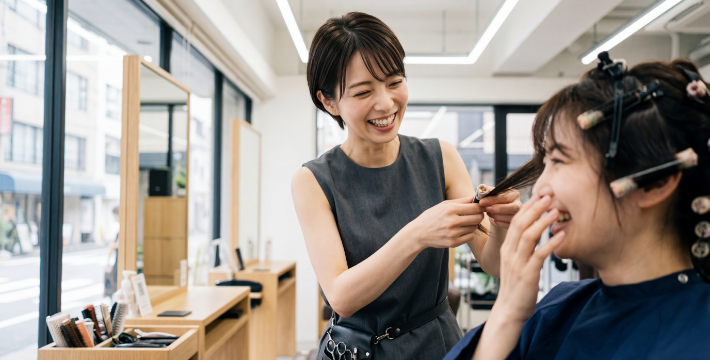 サロン接客写真