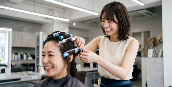 サロン接客写真
